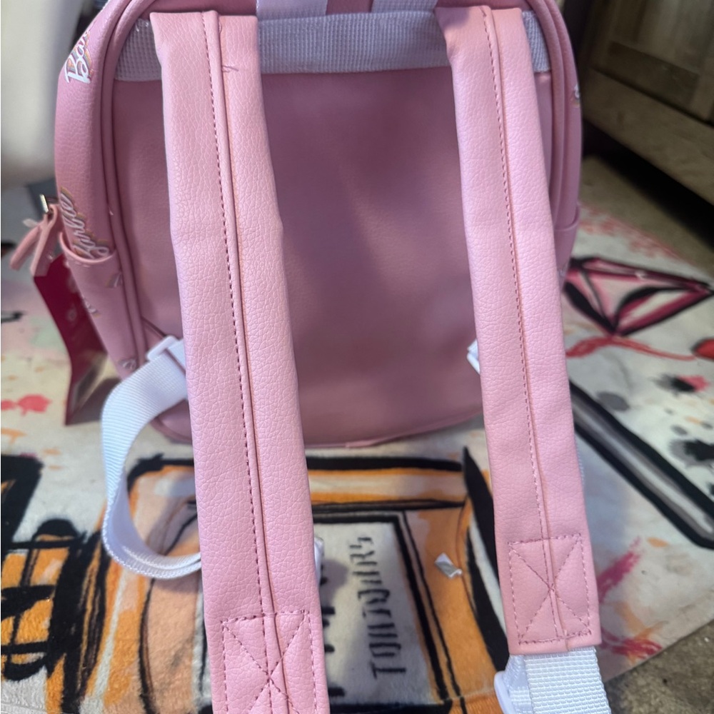 Mattel ‘barbie’ pink faux leather mini zipper backpack & coin purse set - Picture 6 of 11